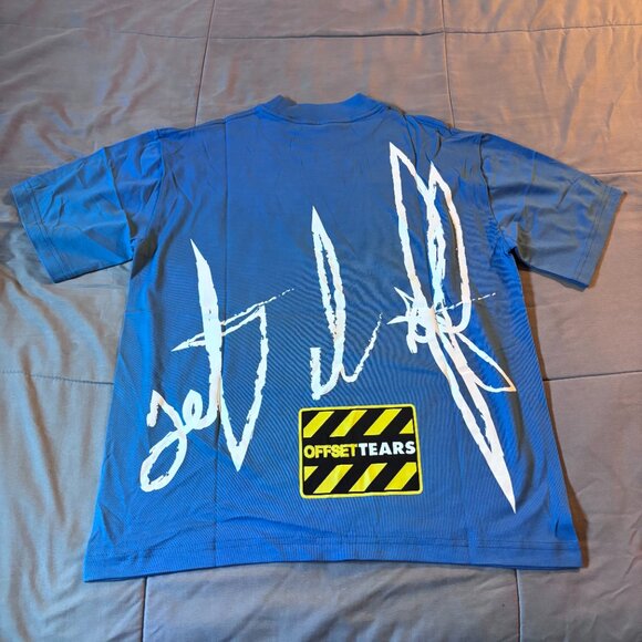Denim Tears x Offset Set It Off #2 T-shirt Blue - Picture 3 of 4